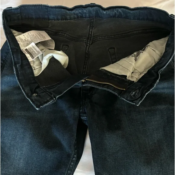 Men's LEVIS 514 Black Label Straight Fit 33 X 30 Dark Wash Stretch Jeans - Picture 12 of 15